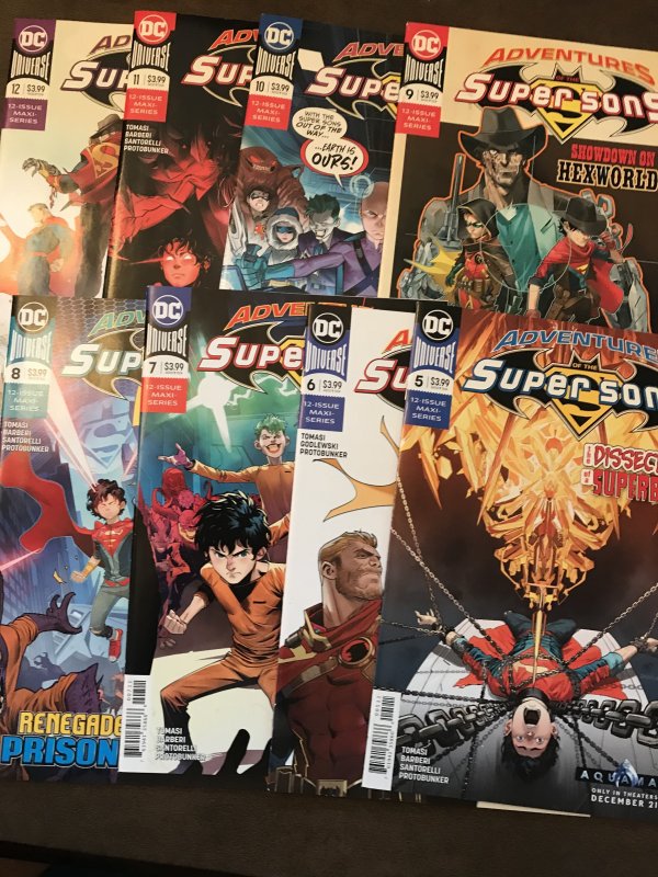 Adventures of the Super Sons Complete Set 1-12  #1 is Jimenez Variant