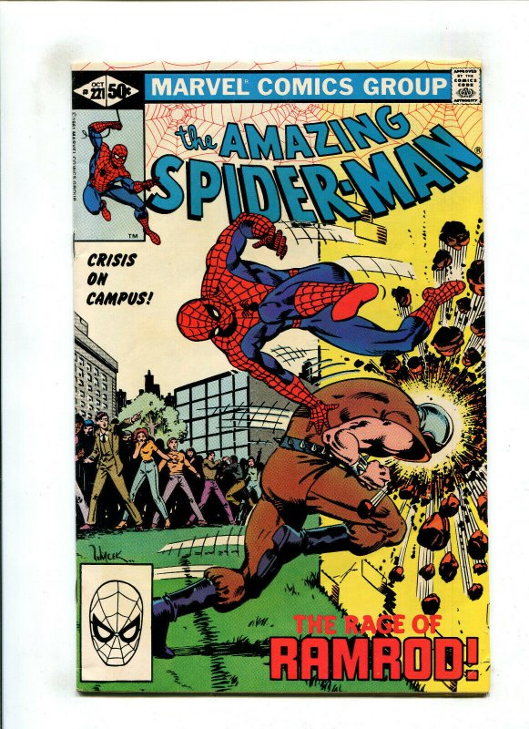 AMAZING SPIDER-MAN #221 (7.0) RAGE OF RAMROD!! 1981
