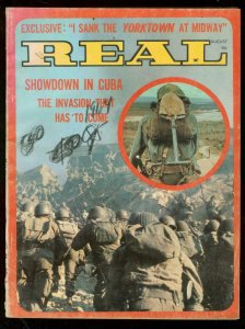 REAL MAGAZINE AUG 1964-DERRINGER-CUBA-CHINA-PULP-ZULU VG-