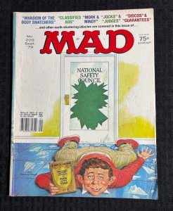 1979 MAD Magazine #209 GD+ 2.5 Alfred E Neuman / Mork & Mindy Parody