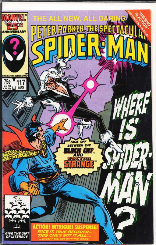 The Spectacular Spider-Man #117 Direct Edition (1986) Spider-Man