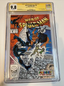 Web Of Spider-Man (1988) # 36 (CGC 9.8 SS) Signed Remark (Tombstone) Saviuk