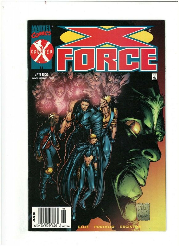 X-Force #103 VF/NM 9.0 Newsstand Marvel Comics 2000 Ellis & Portacio