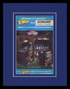1992 Konami X Men Arcade Game Framed 11x14 ORIGINAL Vintage Advertisement  