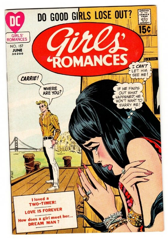 Girls' Romances #157 1970- DC Romance comic VF