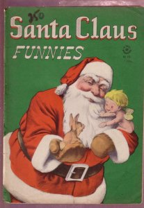 Four Color Comics #128 1946 -SANTA CLAUS FUNNIES- restored VG-