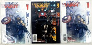 Ultimate War Lot of 3 #1 x2, 3 (2003) Marvel Comics Ultimate X-Men 1st Print