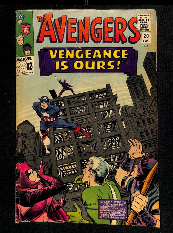 Avengers #20 VG 4.0