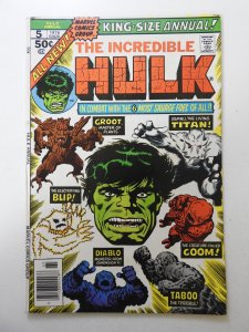 The Incredible Hulk Annual #5  (1976) FN+ Condition!