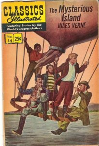 Classics Illustrated #34 Variant Cover (1947)  HRN 166  VG 4.0
