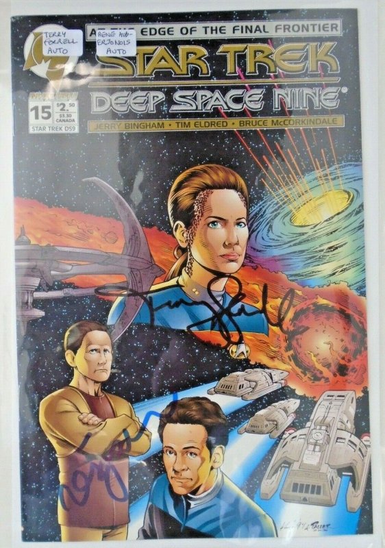*Star Trek: Deep Space Nine (1993 Malibu) #1-5 | 24 Covers w/ 3 Actor Autographs