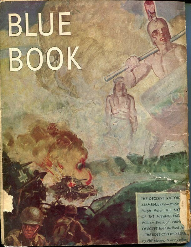 BLUE BOOK PULP-JAN 1944-VG-STOOPS COVER-BEDFORD-JONES-NELSON BOND-MAGEEE VG