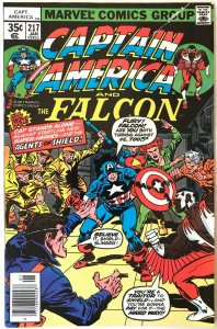 CAPTAIN AMERICA Comic # 217 — 1978 Marvel Universe — First Appearance Quasar