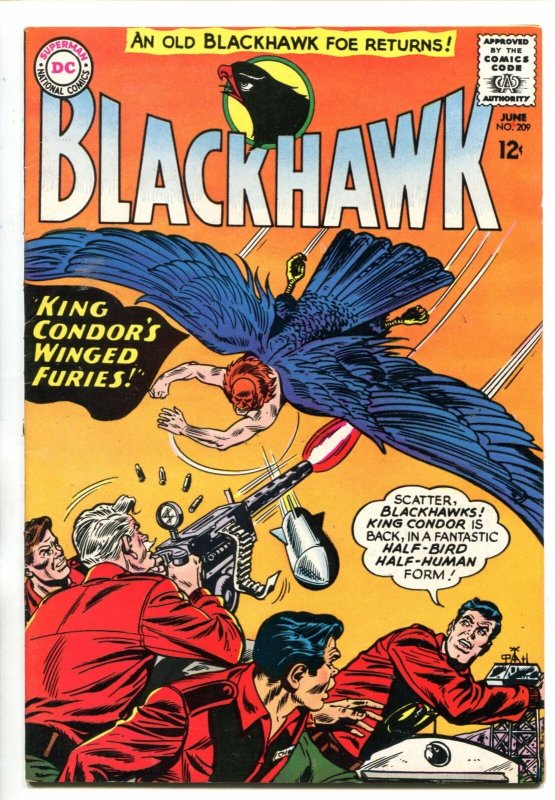 BLACKHAWK #209 1965-DC-KING CONDOR-vf+