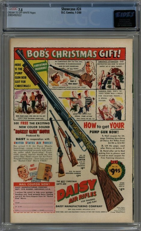 Showcase #24 (1960) CGC 7.5 CREAM TO OFF-WHITE PAGES