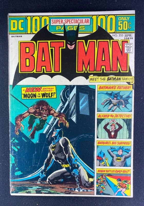 Batman (1940) #255 FN- (5.5) Neal Adams Art 100pg Super Spectacular