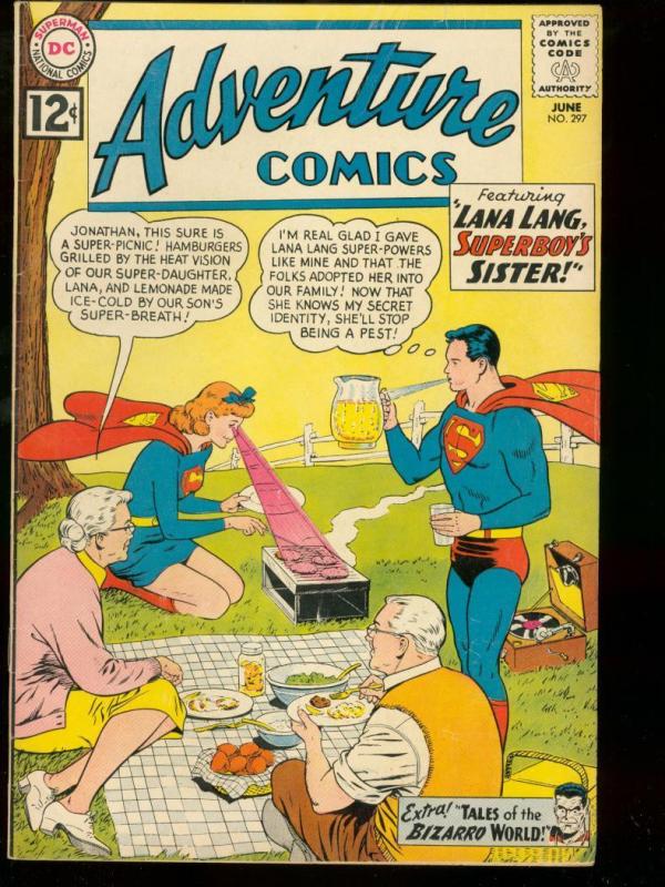 ADVENTURE COMICS #297 1962 DC SUPER BIZARRO SUPERBOY FN-