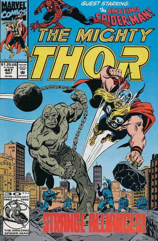 Thor #447 VF/NM; Marvel | save on shipping - details inside