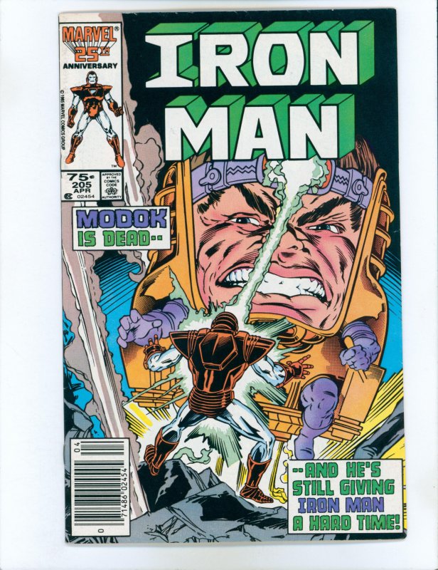 Iron Man #205 (1986) Newsstand