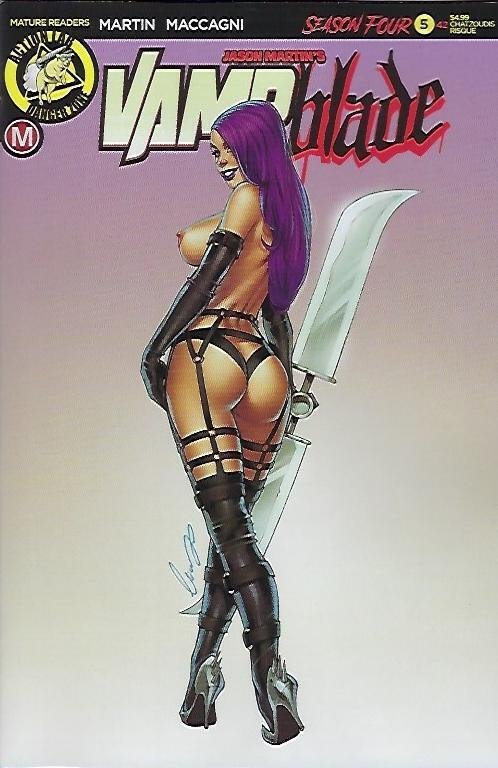Vampblade # 42 Elias Chatzoudis Risque / Topless Variant Cover Edition !!  NM