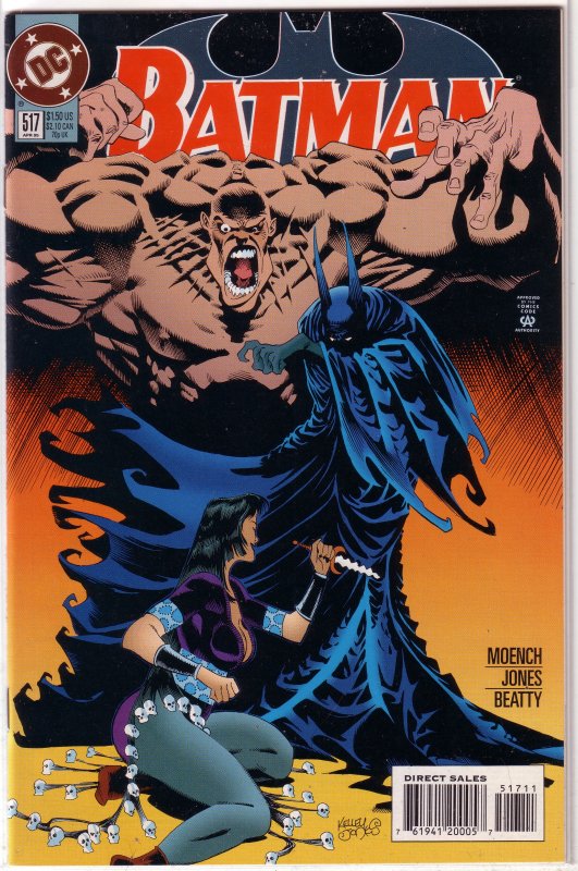 Batman   vol. 1   #517 VF/NM (Sleeper 2) Moench/Kelley Jones