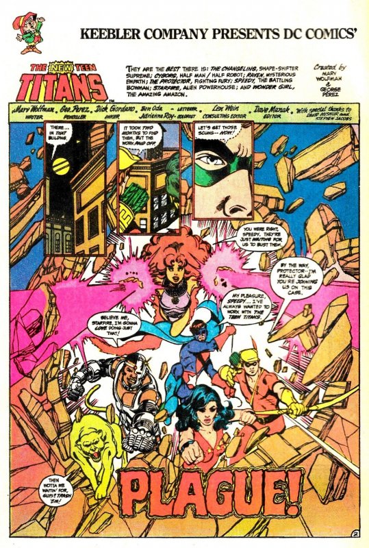KEEBLER presents The NEW TEEN TITANS: DRUG ABUSE PREVENTION #1 (1983) 8.0VF