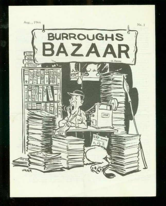 BURROUGHS BAZAAR FANZINE #1 AUG 1966-ERB-CAZEDESSUS     VF