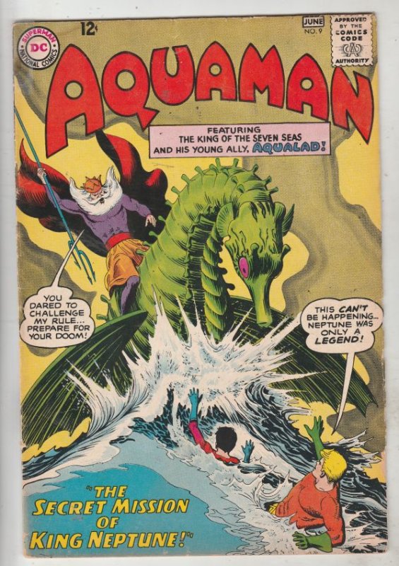 Aquaman #9 (Jun-63) VG+ Affordable-Grade Aquaman, Aqualad