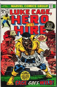 Hero for Hire #15 (1973) Luke Cage