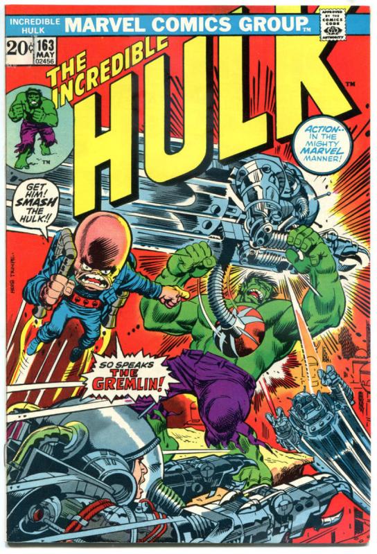 HULK #163, VF+, 1st Gremlin, Trimpe, Marvel, 1968, Incredible, more in store