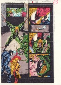 Venom: Separation Anxiety #4 p.11 Color Guide Art - Brock Captured - 1995