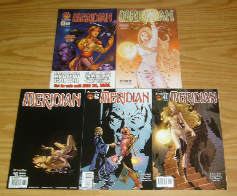 Meridian #1-44 VF/NM complete series + customer preview copy - barbara kesel