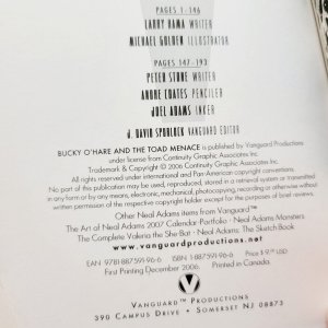 NEAL ADAMS PRESENTS: Bucky O'Hare & Toad Menace (Larry Hama 2006) FN+ Softcover