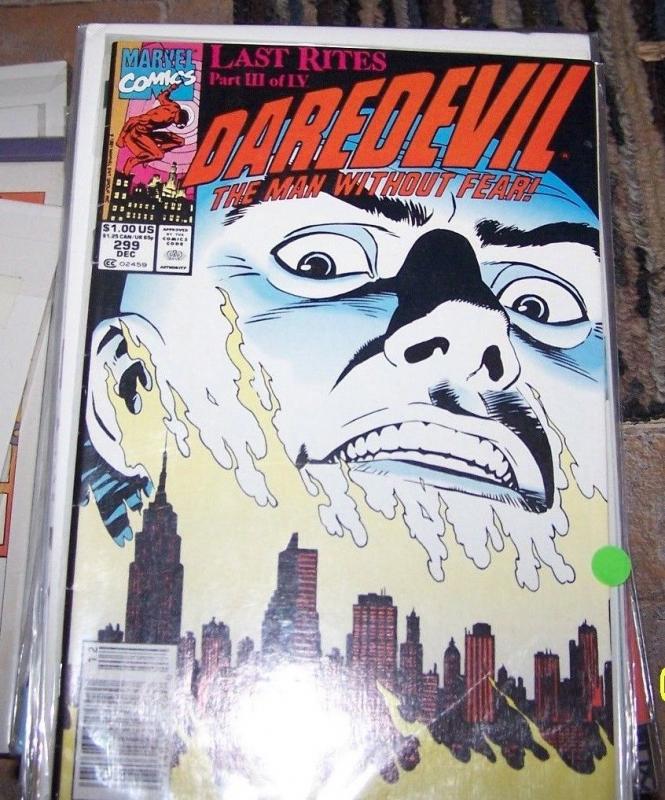 Daredevil comic # 299 (Dec 1991, Marvel) kingpin, hydra matt murdock netflix