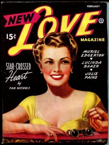 PULP:  New Love 2/1946-Popular Pubs-pin-up girl cover-romance stories-FN/VF