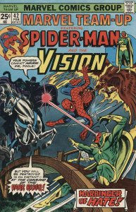 Marvel Team-Up #42 (with Marvel Value Stamp) VF ; Marvel | Spider-Man the Vision