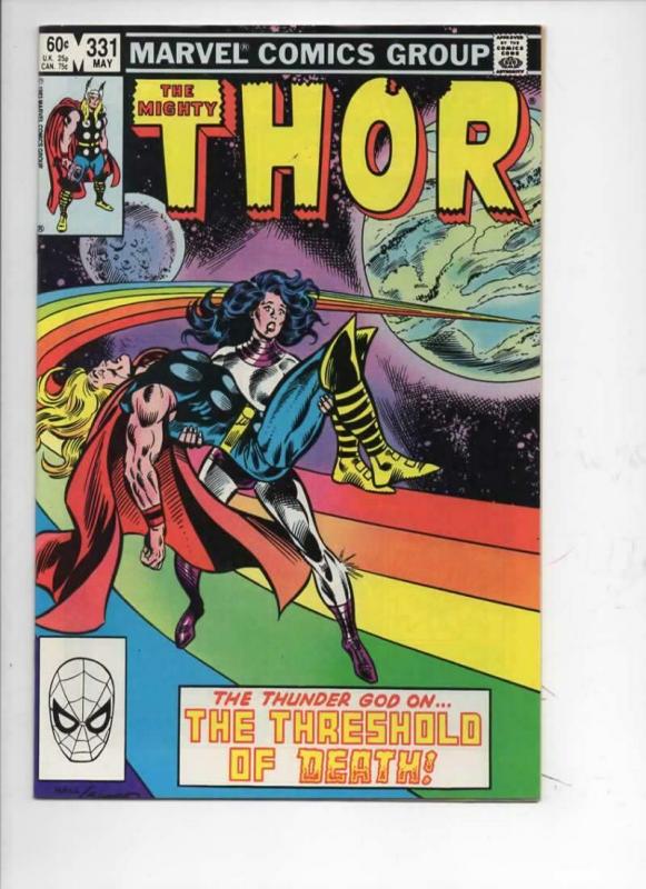 THOR #331 VF/NM God of Thunder Death 1966 1983, more Thor in store, Marvel