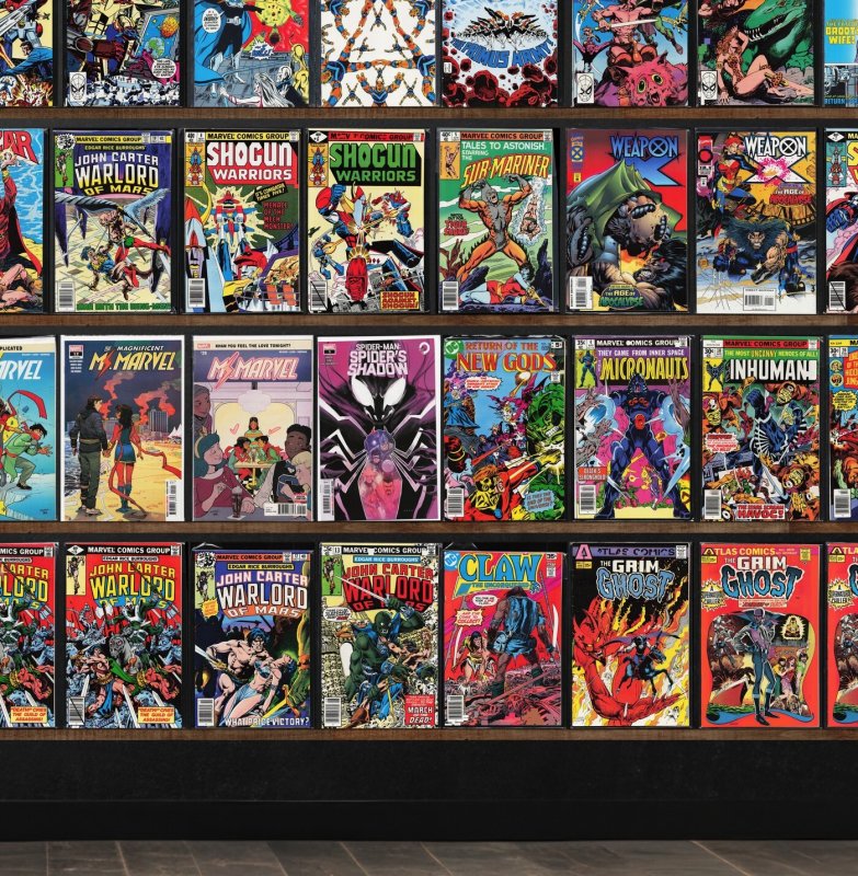 Huge Lot 150+ Comics with Ultimate Spider-Man, Ka Zar The Savage, Rom & More!