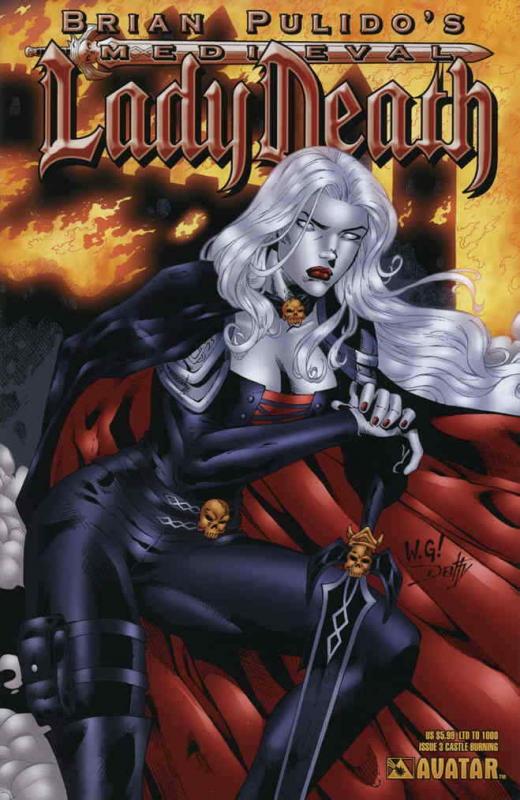 Medieval Lady Death #3F VF/NM; Avatar | save on shipping - details inside