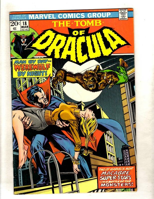 Lot Of 3 Tomb Of Dracula Marvel Comic Books # 14 VF/NM 18 VF 44 VF/NM FM1