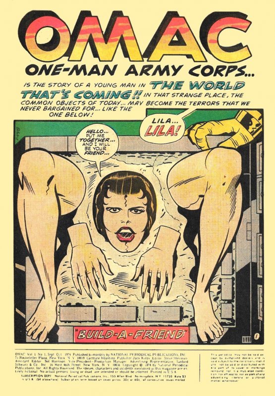 OMAC #1 (Oct1974) 6.0 FN  JACK KIRBY's 'One Man Army Corps'