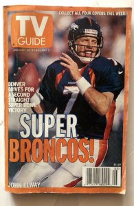 TV guide 1/30/1999 Denver Broncos Elway cover