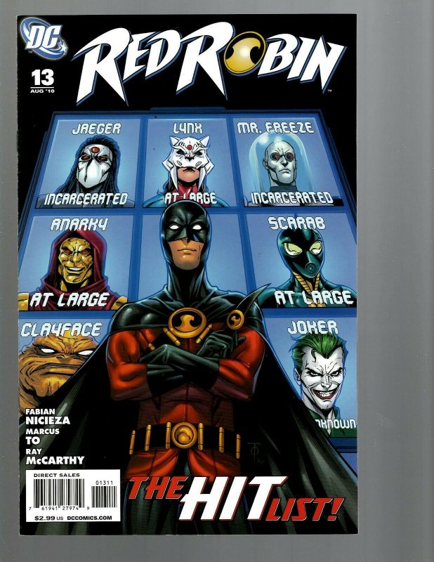 10 DC Comics Red Robin # 13 14 15 16 18 19 20 22 23 24 J439