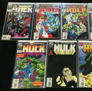 INCREDIBLE HULK 9PC LOT (VF) TROYJAN WAR!! 1994 