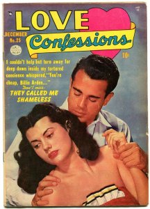 Love confesiones #20 1952-Edad de Oro Romance-Shameless FN - 