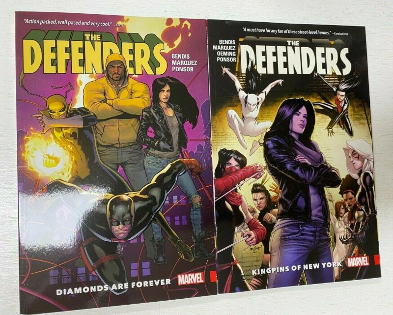 Defenders set #1-2 Marvel 2 different books 8.0 VF (2017 to 2018) Bendis