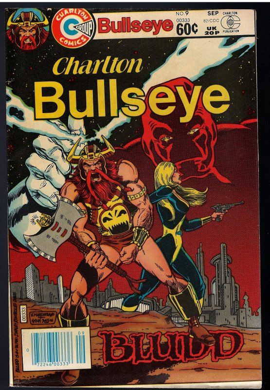 Bullseye #9 (Charlton, 1982) - Low Print Run