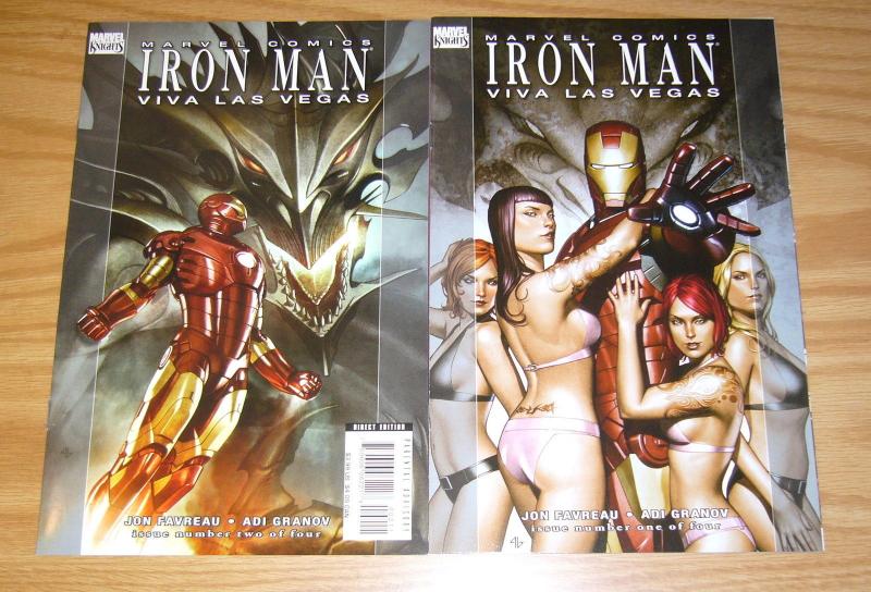 Iron Man: Viva Las Vegas #1-2 VF/NM complete series - jon favreau - adi granov