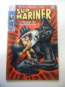 Sub-Mariner #15 (1969) VG- Condition soiling bc