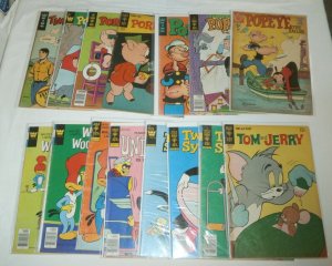 Dell/Gold Key/Charlton Flintstones Pink Panther Mighty Mouse ++ comics lot of 58